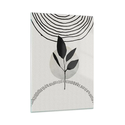 Glastavla - Bild på glas - Komposition: naturens ritualer - 50x70 cm