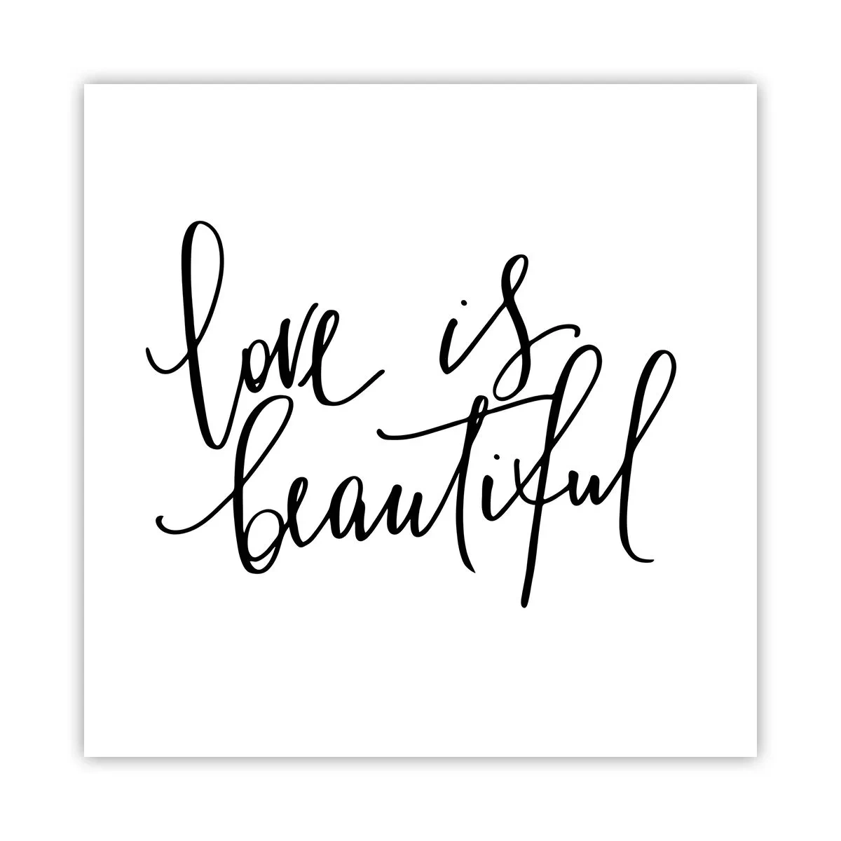 Affisch - Läs och upprepa - 50x50 cm