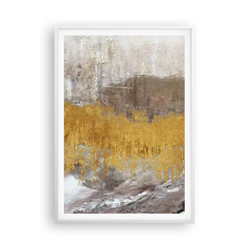 Affisch i vit ram - En gyllene explosion - 70x100 cm