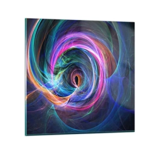 Glastavla - Bild på glas - Vart tar du mig? - 50x50 cm