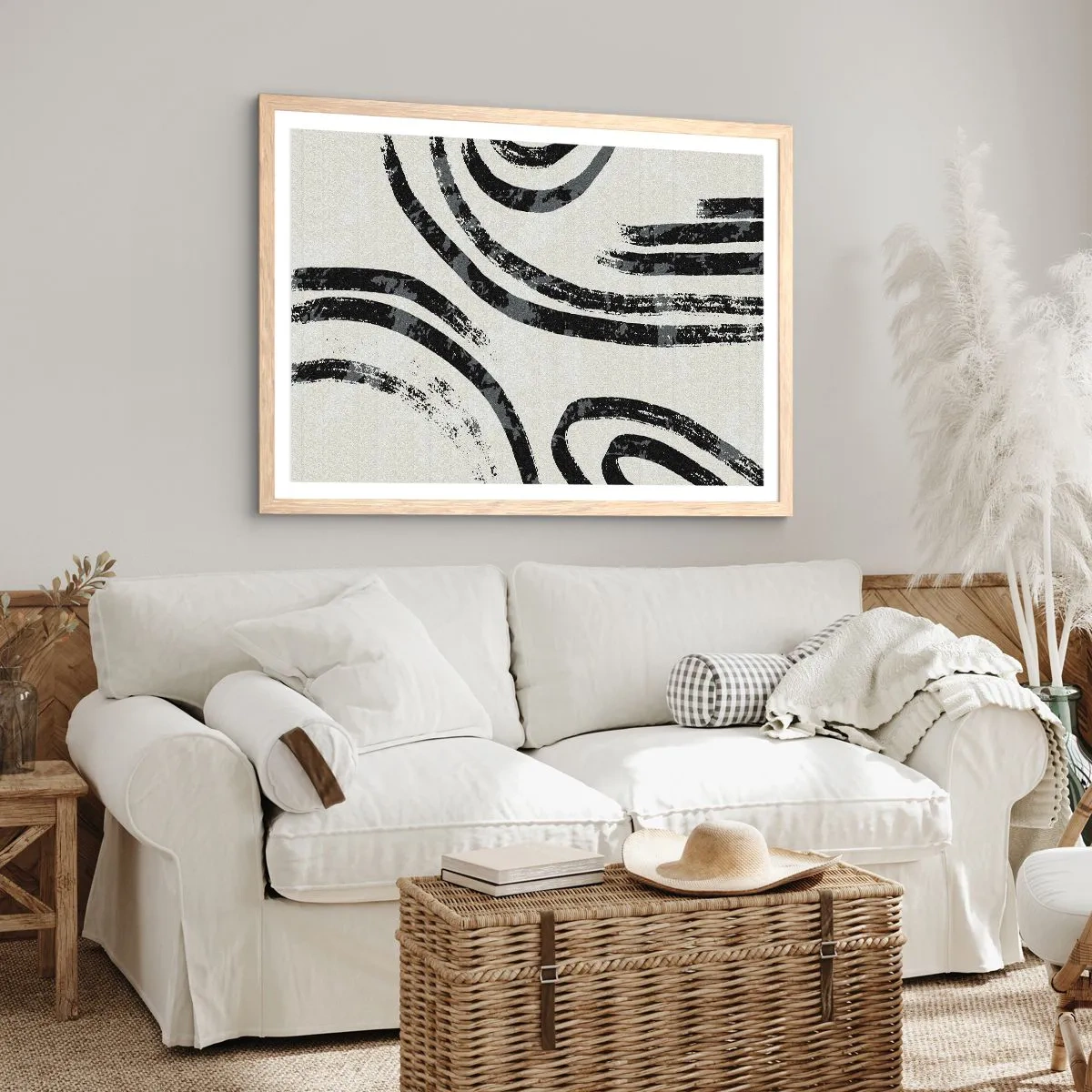 Affisch i ram av ljusek - Halvstoppad - 91x61 cm