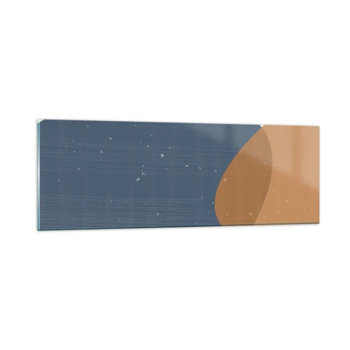 Glastavla - Bild på glas - Ovaler och influenser - 90x30 cm