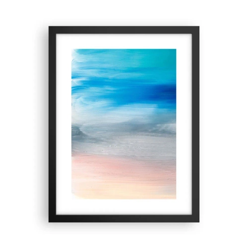 Affisch i svart ram - Element: luft - 30x40 cm