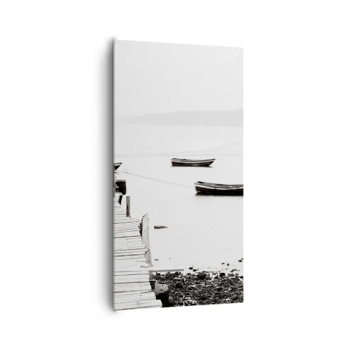 Canvastavla - Bild på duk - Vid tyst och rent vatten - 65x120 cm