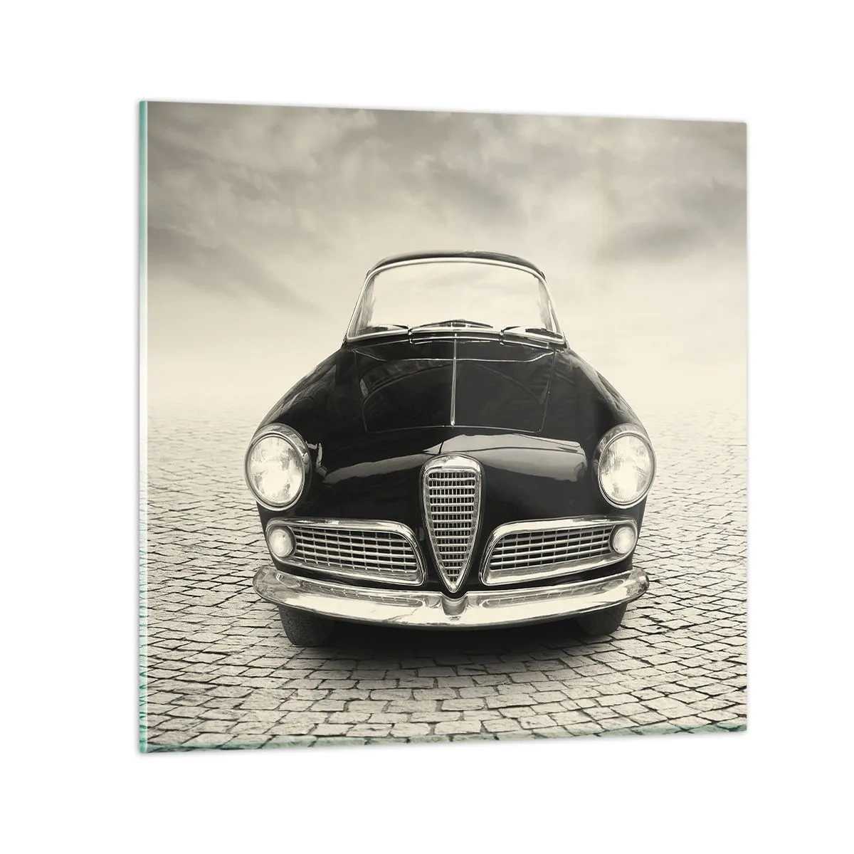 Glastavla - Bild på glas - Hur kan man inte älska mig? - 60x60 cm