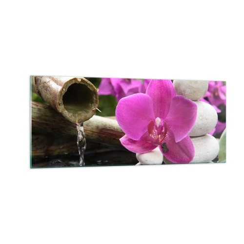 Glastavla - Bild på glas - Så kopplar du av - 100x40 cm