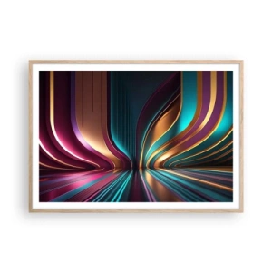 Affisch i ram av ljusek - Ljusets arkitektur - 100x70 cm