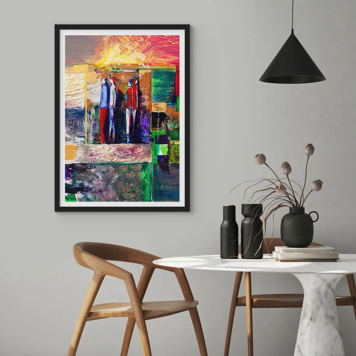 Affisch i svart ram - Relationer och emotioner - 61x91 cm