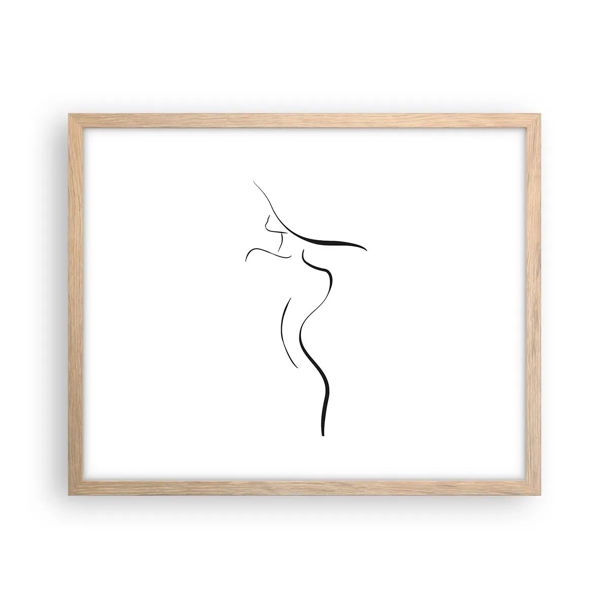 Affisch i ram av ljusek - Svårfångad som en våg - 50x40 cm