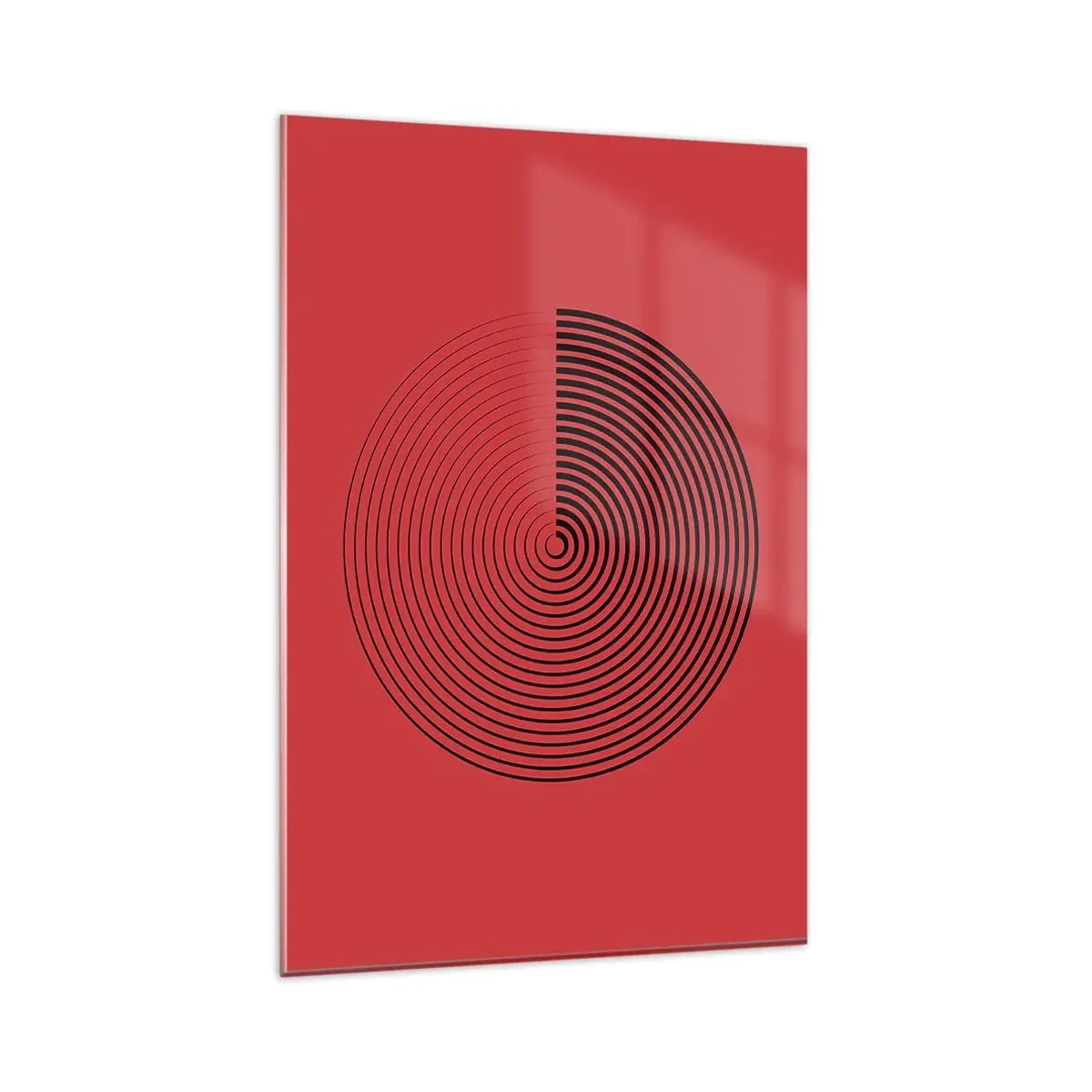 Glastavla - Bild på glas - Cirkulär rörelse - 80x120 cm