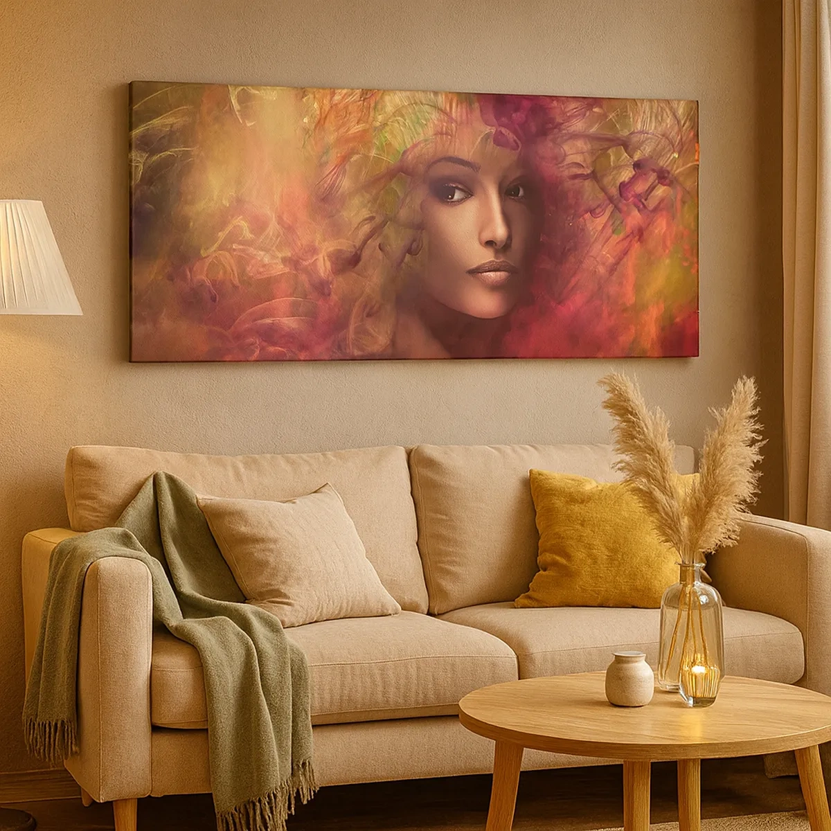 Canvastavla - Bild på duk - Här är jag! - 30x30 cm