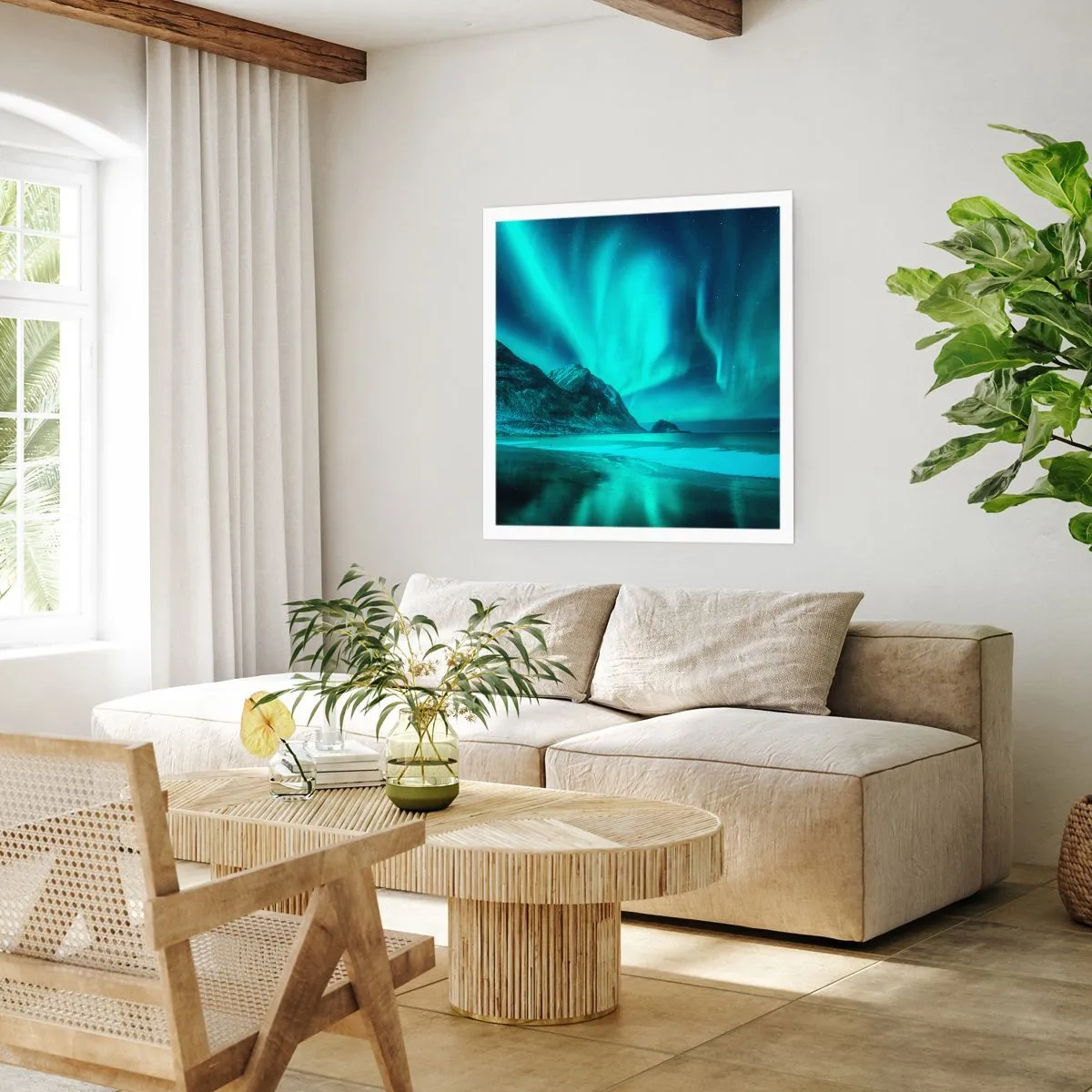 Affisch - Nordens underverk - 40x40 cm