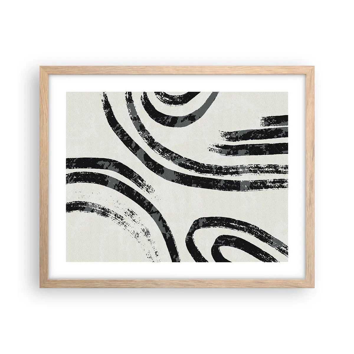 Affisch i ram av ljusek - Halvstoppad - 50x40 cm