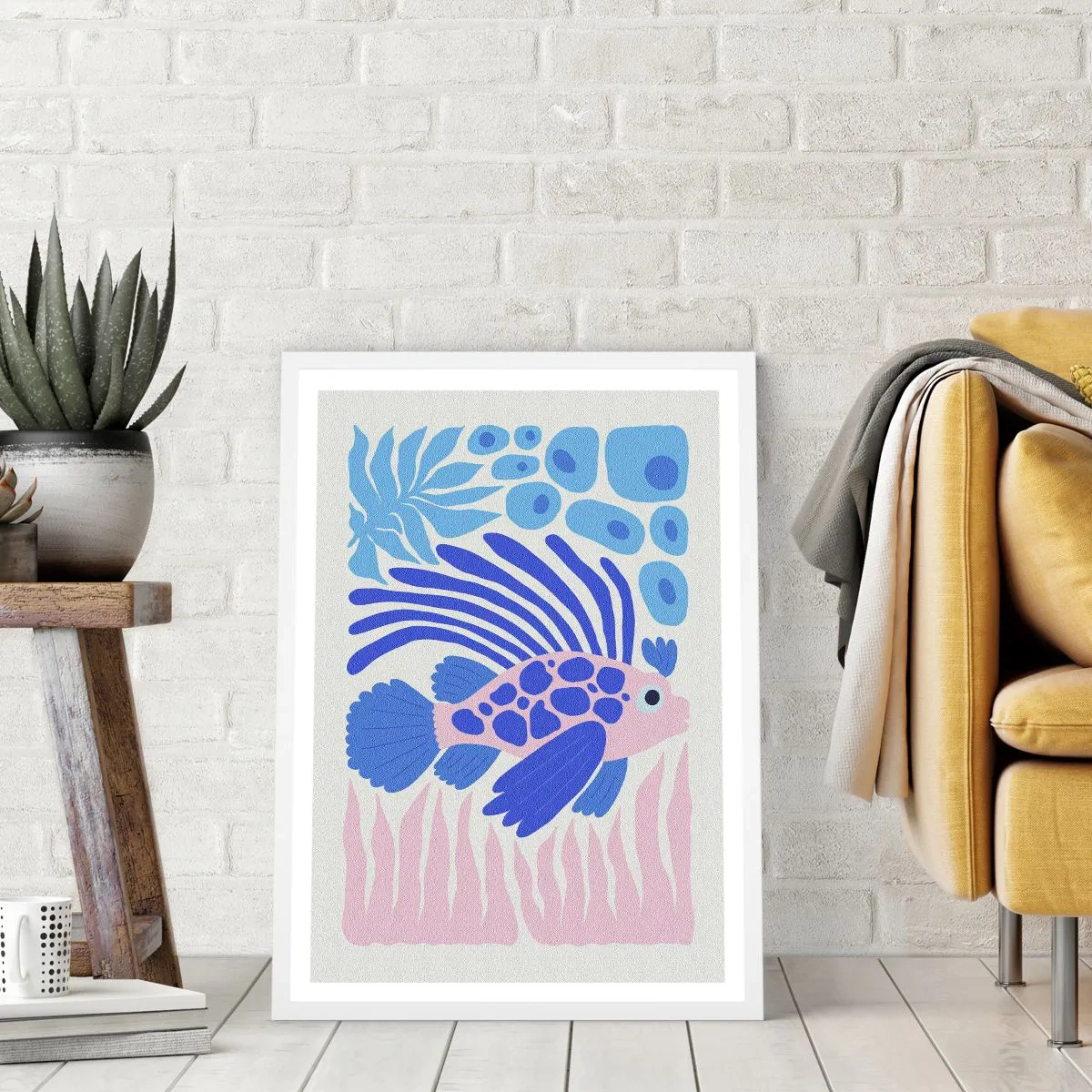 Affisch i vit ram - I sitt rätta miljö - 30x40 cm