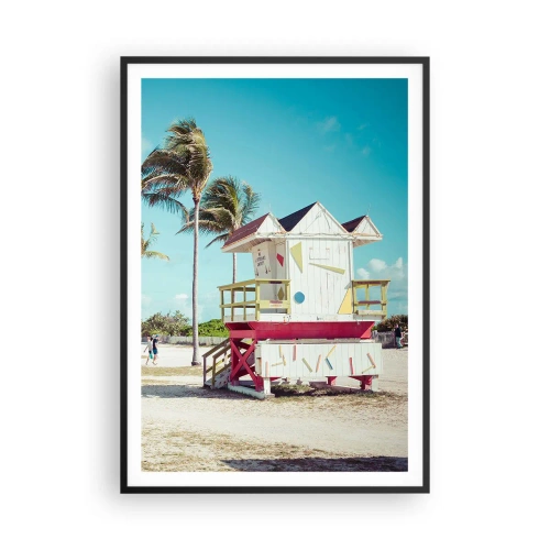 Affisch i svart ram - En vacker dag framför dig - 70x100 cm