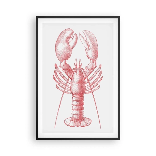 Affisch i svart ram - Hummer värdig Homer - 61x91 cm