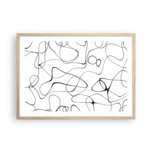 Affisch i ram av ljusek - Livets stigar, ödets tur - 70x50 cm