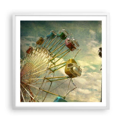 Affisch i vit ram - Kommer att bli, kommer att bli kul.... - 60x60 cm