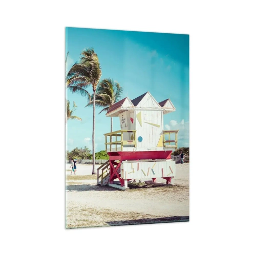 Glastavla - Bild på glas - En vacker dag framför dig - 80x120 cm