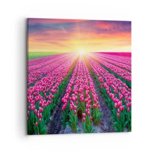 Canvastavla - Bild på duk - Skönhetsfarmen - 70x70 cm