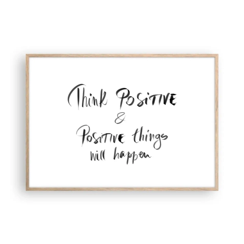 Affisch i ram av ljusek - Hur ska man leva? - 100x70 cm