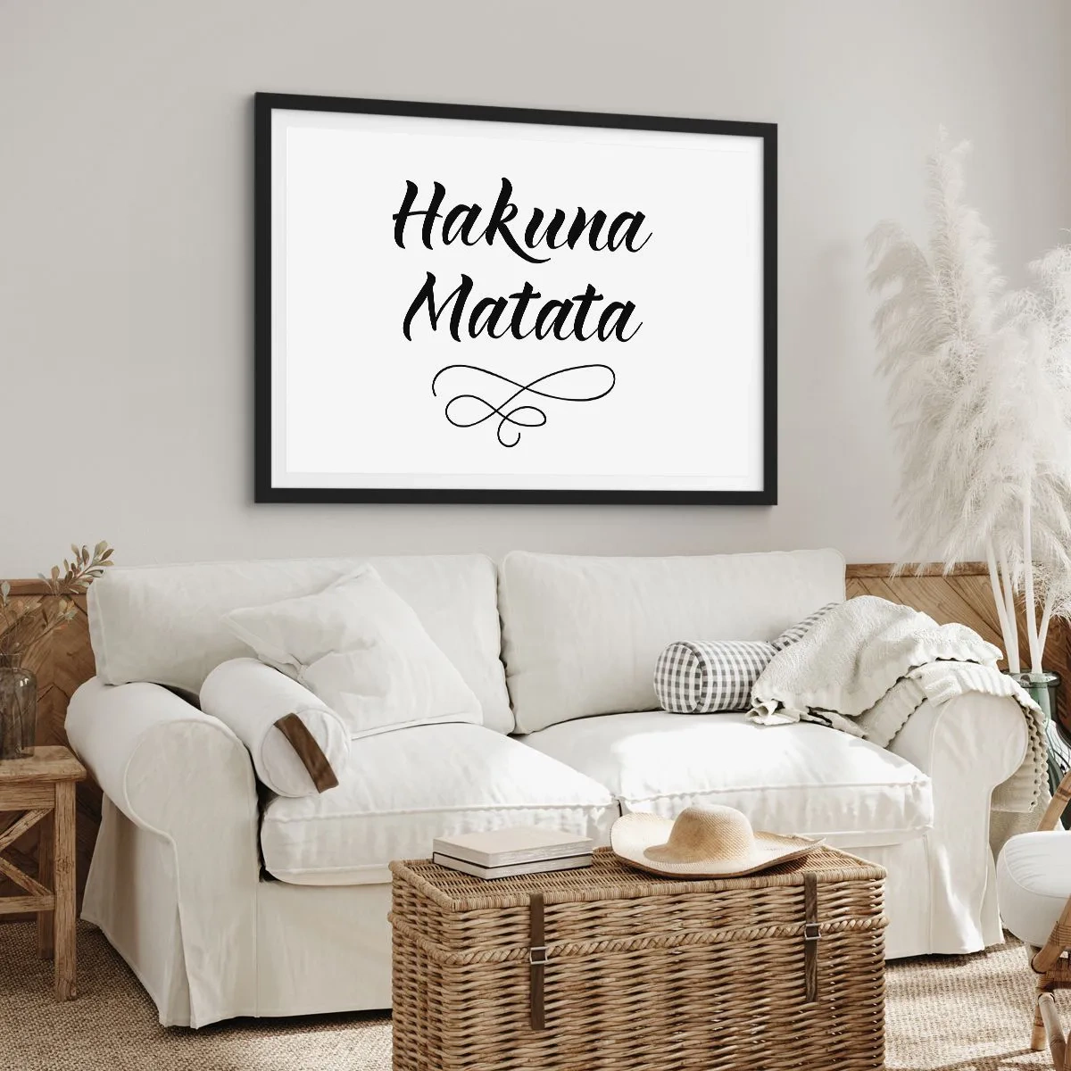 Affisch i svart ram - Bästa rådet - 91x61 cm