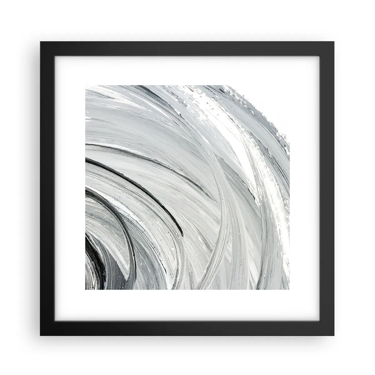 Affisch i svart ram - Orbital komposition - 30x30 cm