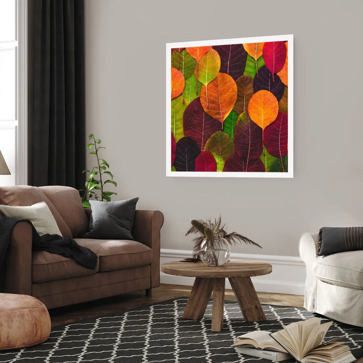 Affisch - Höstmosaik - 40x40 cm