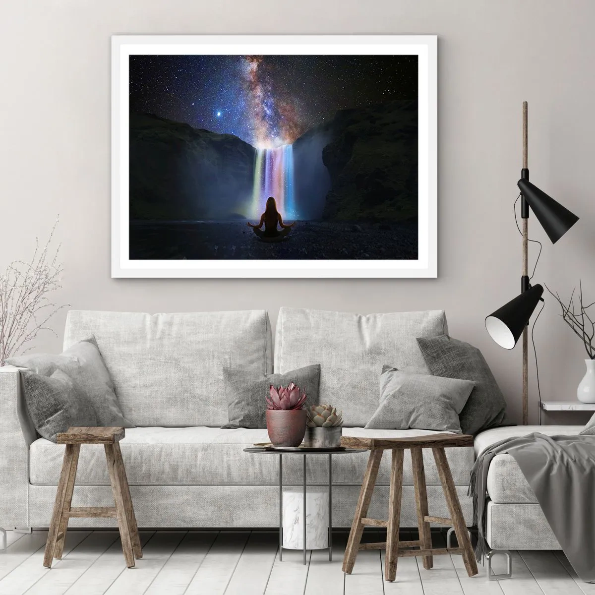 Affisch i vit ram - Absolut harmoni - 70x50 cm