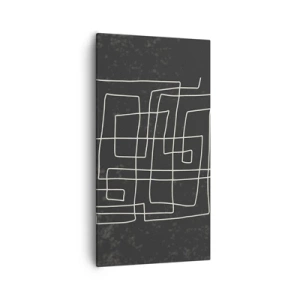 Canvastavla - Bild på duk - Inte så enkelt - 55x100 cm