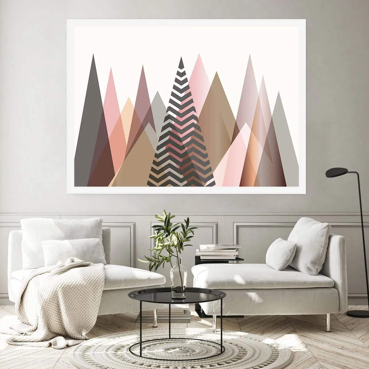 Affisch - Utsikt över pyramider - 100x70 cm