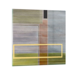 Glastavla - Bild på glas - Rakt och lugnt - 30x30 cm
