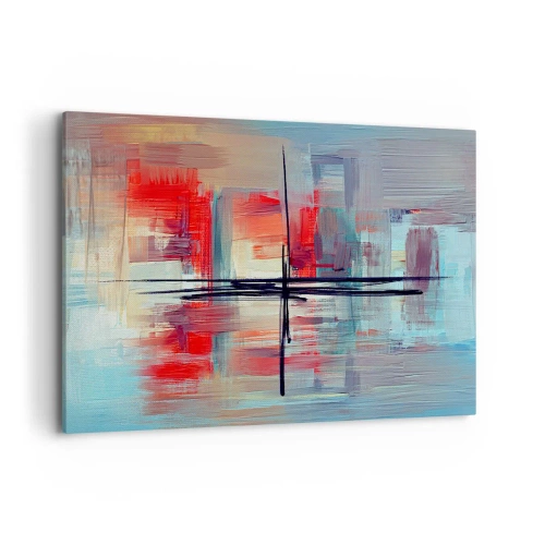 Canvastavla - Bild på duk - Landskap i en okänd dimension - 120x80 cm