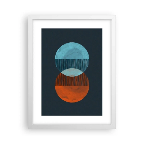 Affisch i vit ram - Astronomisk fantasi - 30x40 cm