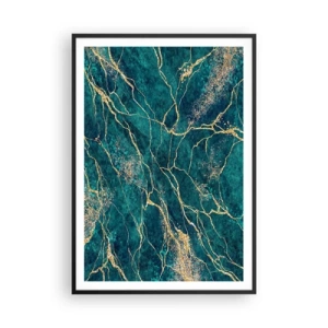 Affisch i svart ram - Guldåder - 70x100 cm