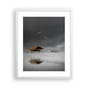 Affisch i vit ram - Regnskydd - 40x50 cm