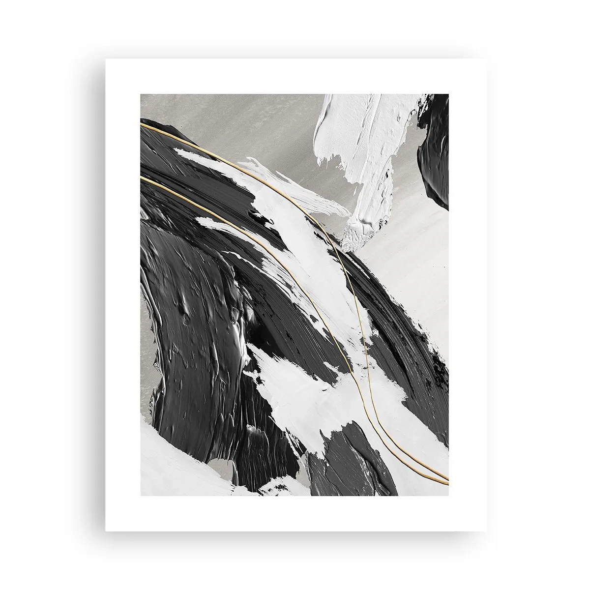Affisch - Storslagen abstraktion - 40x50 cm