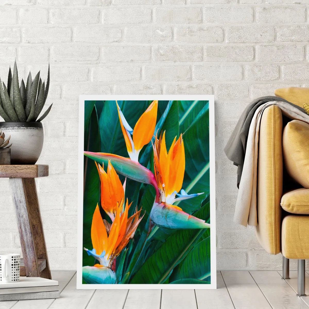 Affisch - Är det en blomma, eller en fågel? - 40x50 cm