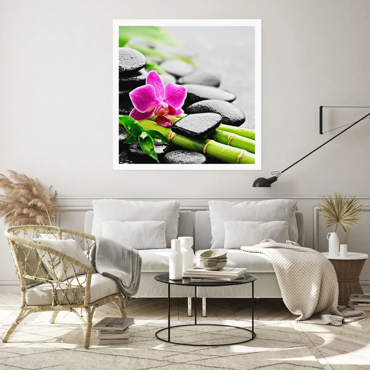 Affisch - Lugn balans - 40x40 cm