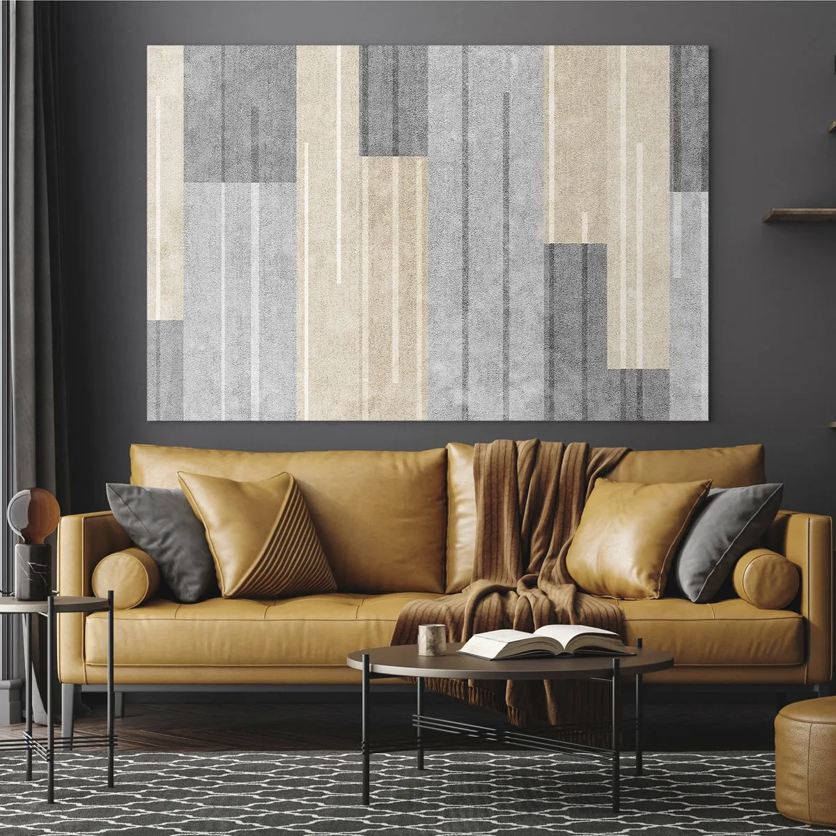 Glastavla - Bild på glas - Komposition: allt i lod - 120x80 cm