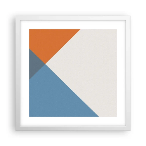 Affisch i vit ram - Under vinkel… - 40x40 cm