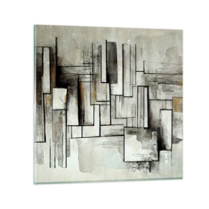 Glastavla - Bild på glas - Kraften i enkelhet - 30x30 cm