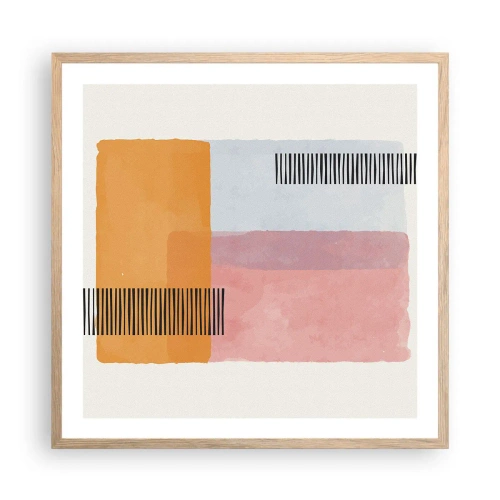 Affisch i ram av ljusek - Från hörna till hörna - 60x60 cm