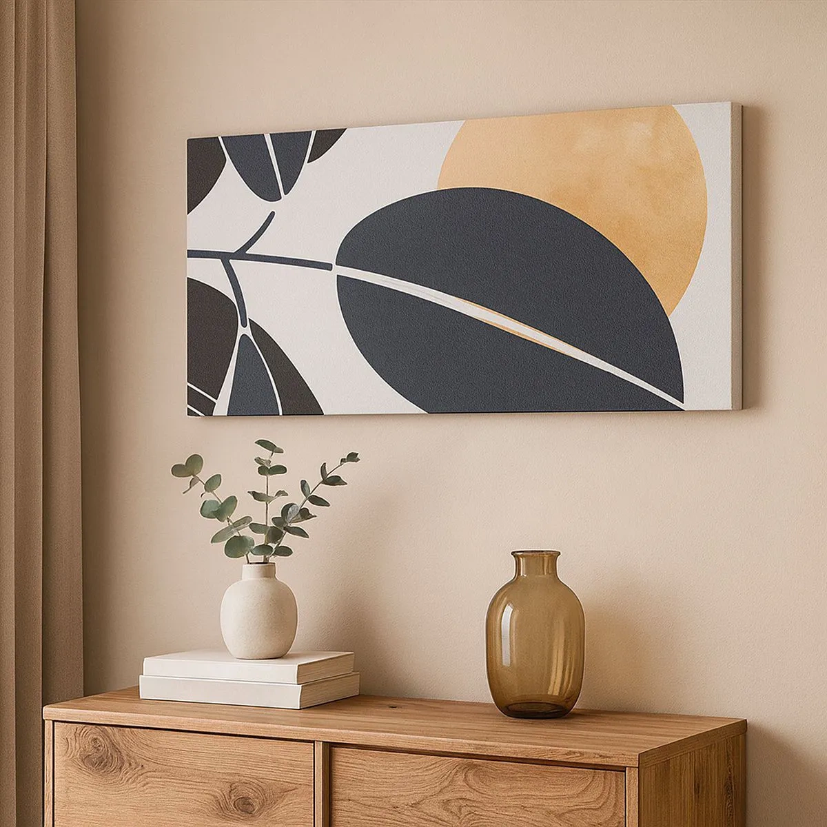 Canvastavla - Bild på duk - Het sommardag - 100x40 cm