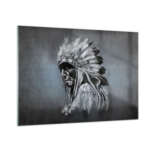 Glastavla - Bild på glas - Tillbaka till rötterna - 100x70 cm