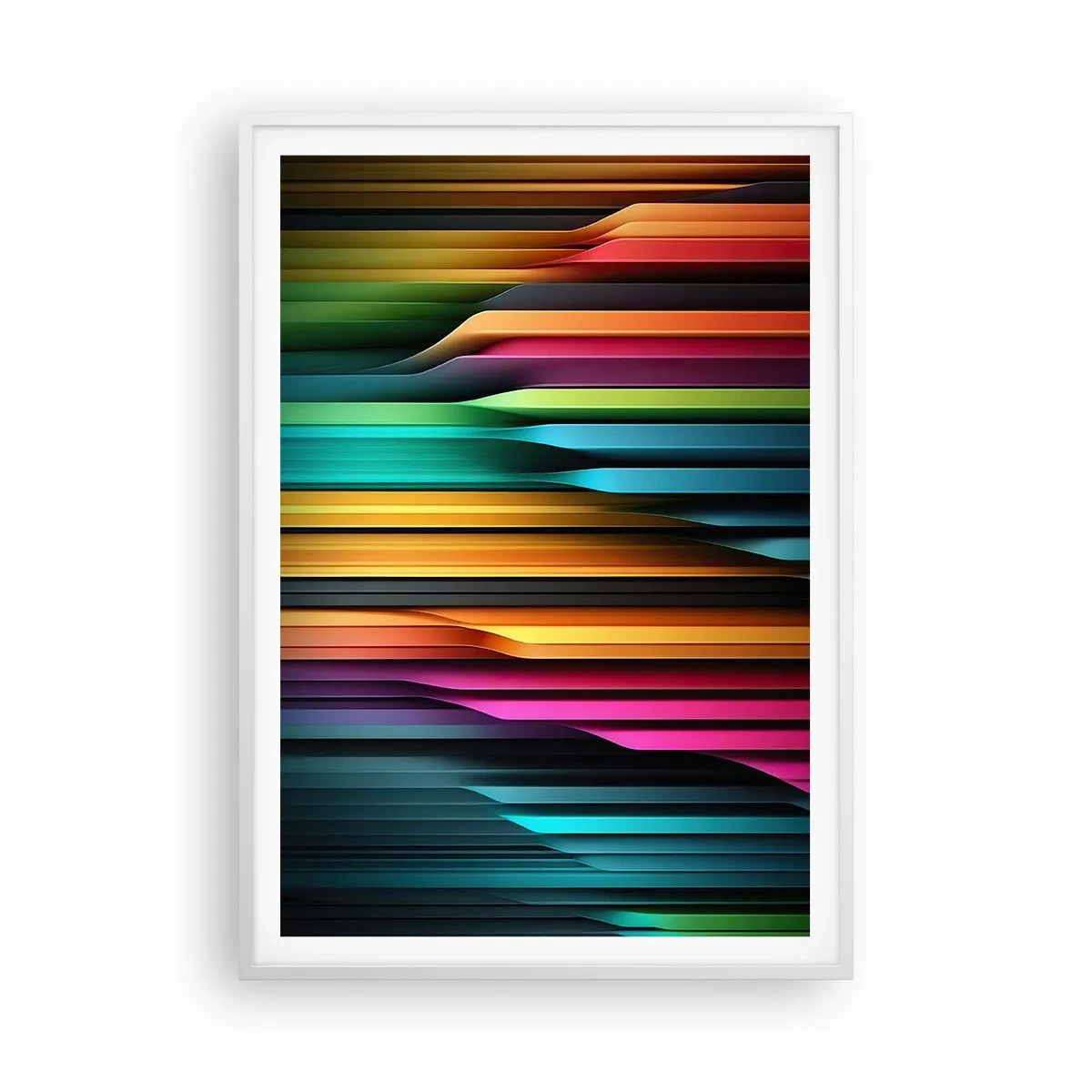 Affisch i vit ram - Lysande orgel - 70x100 cm