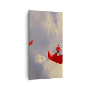 Canvastavla - Bild på duk - Drömmarnas utflykt - 65x120 cm