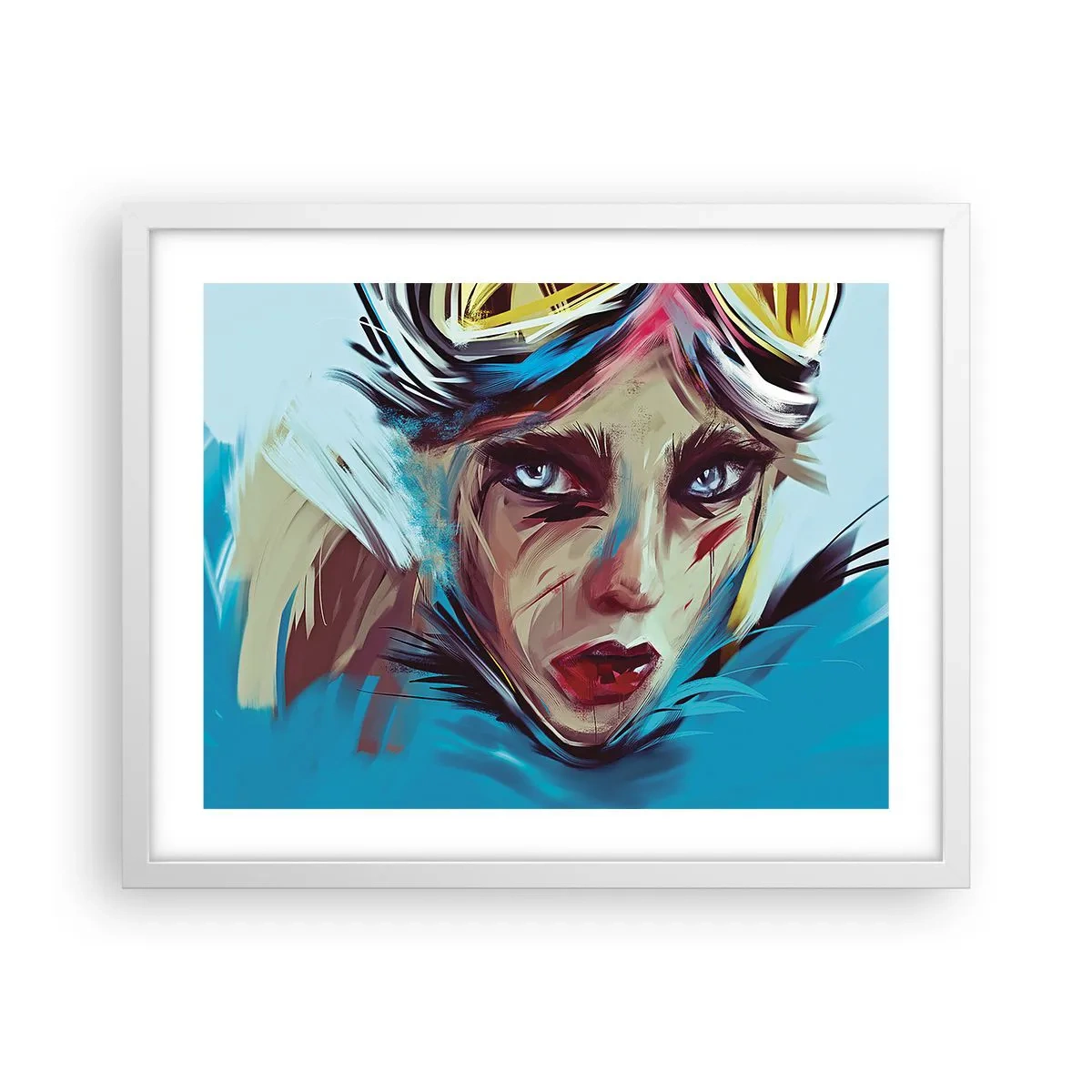 Affisch i vit ram - Vägkämpe - 50x40 cm