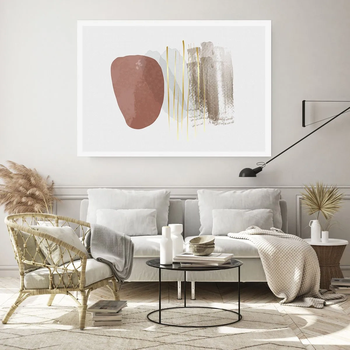 Affisch - Abstrakt pelargång - 91x61 cm