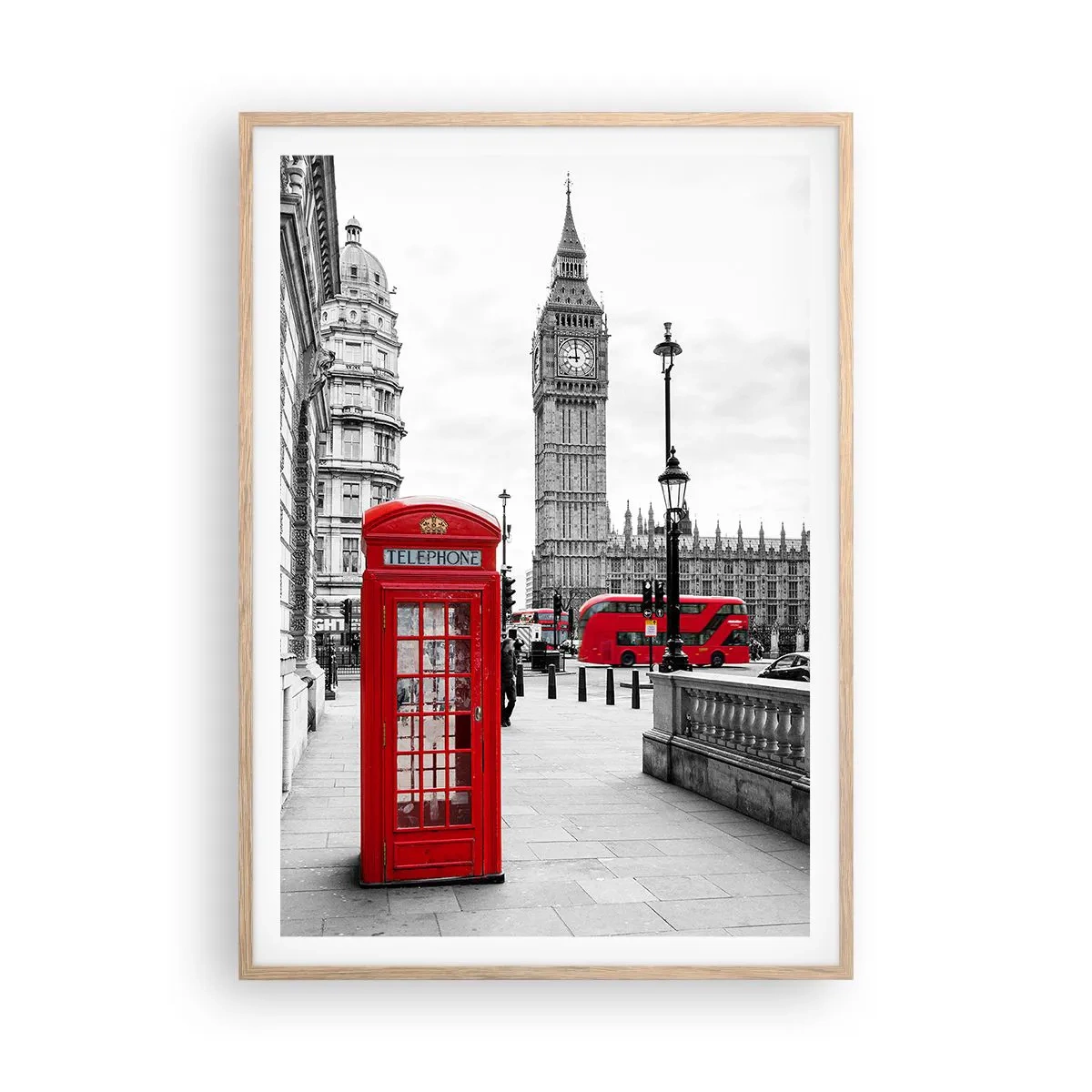 Affisch i ram av ljusek - London utan tvekan - 70x100 cm